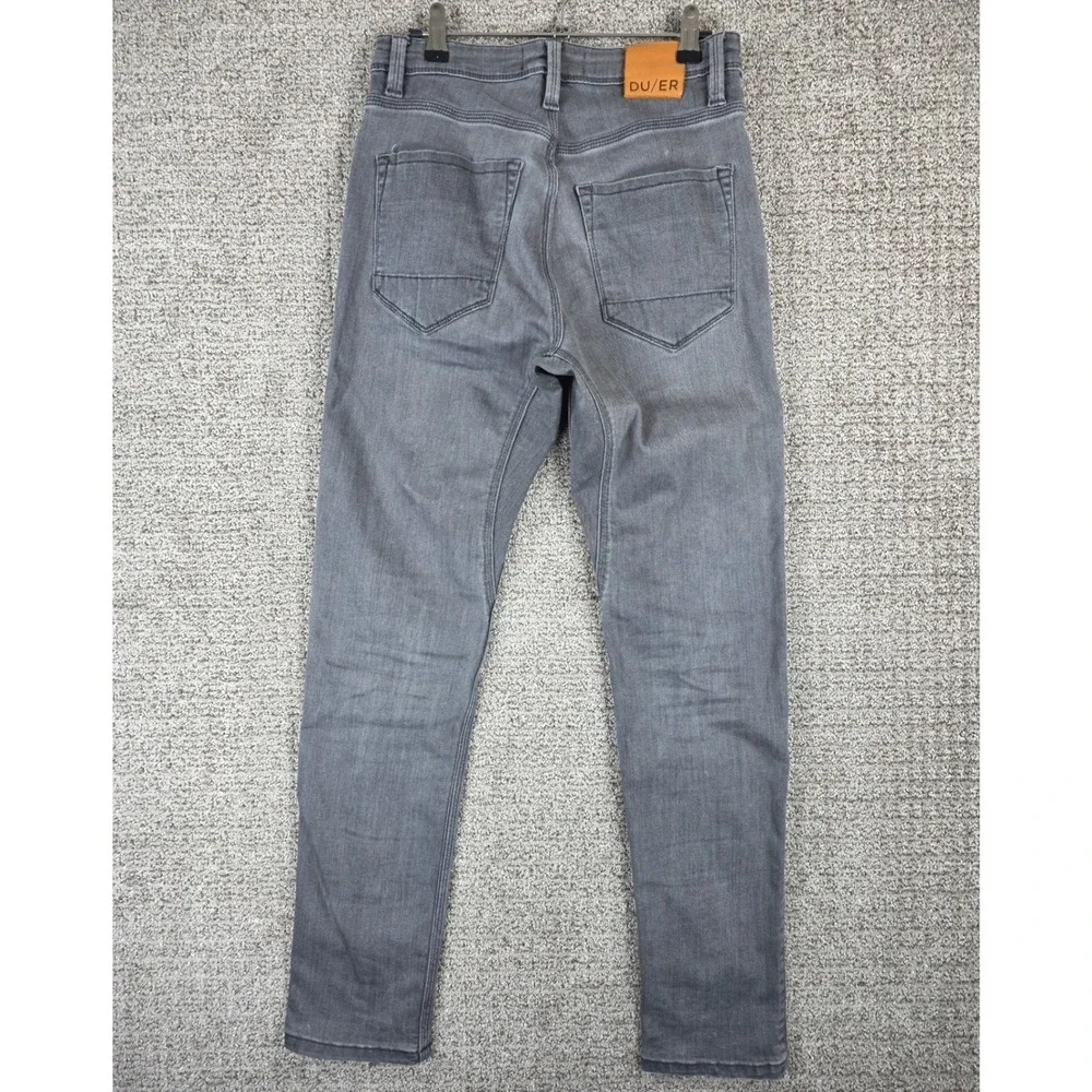 DU/ER L2X Slim Fit‎ Mens 29x30 Grey Jeans Pants Denim Stretch